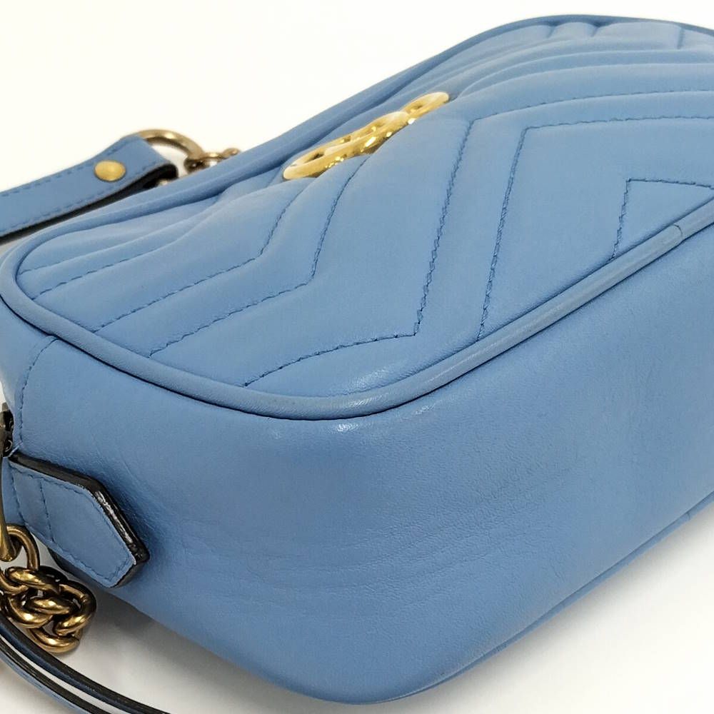 Gucci GG Marmont Shoulder Bag Blue — view 4
