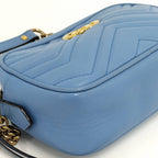 Gucci GG Marmont Shoulder Bag Blue — view 4