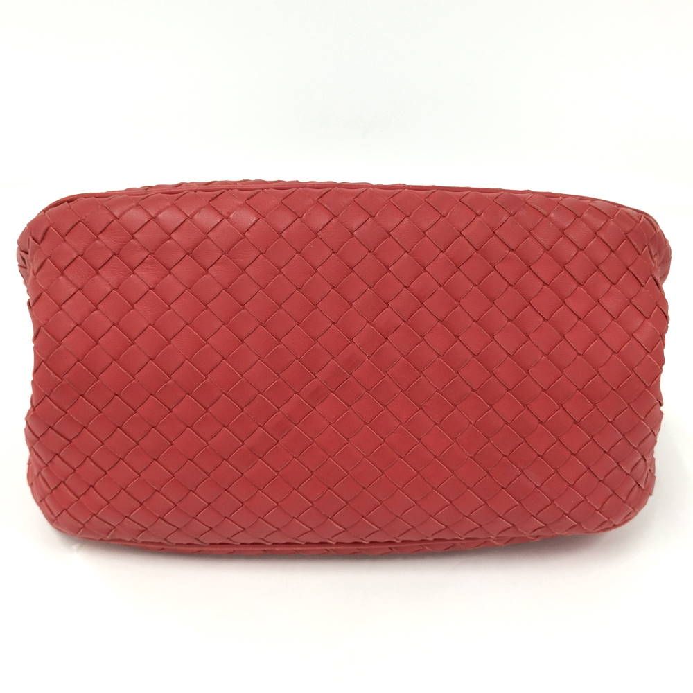 Bottega Veneta Handbag Intrecciato Leather Red — view 6