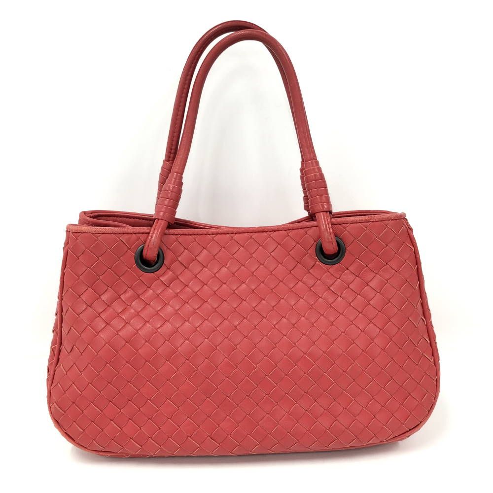 Bottega Veneta Handbag Intrecciato Leather Red — view 2