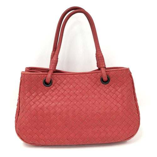 Bottega Veneta Handbag Intrecciato Leather Red — view 2