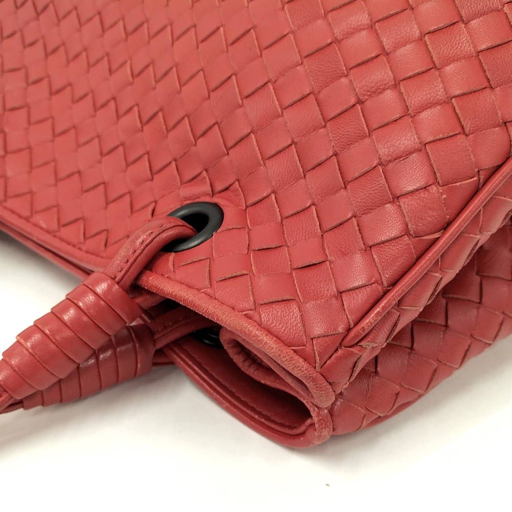 Bottega Veneta Handbag Intrecciato Leather Red — view 5