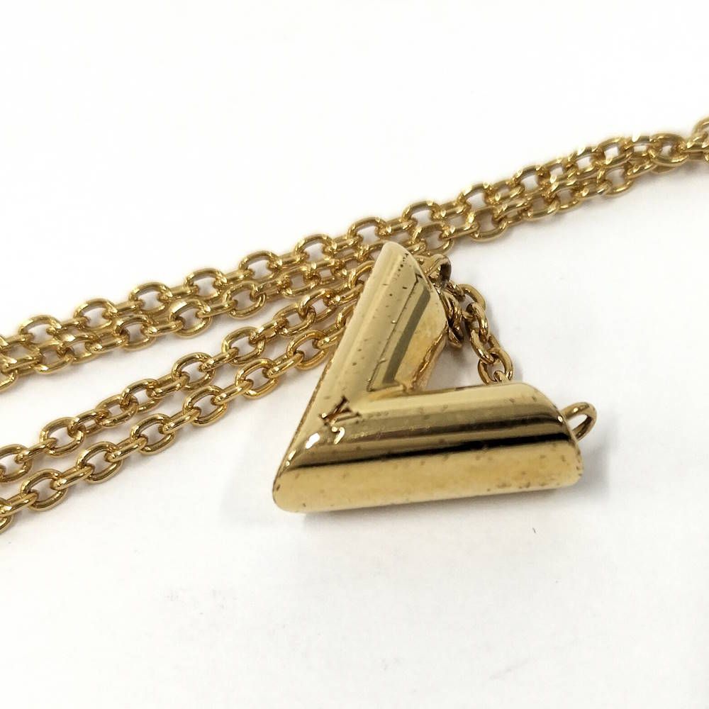 Louis Vuitton Essential Necklace Plated Gold — view 5
