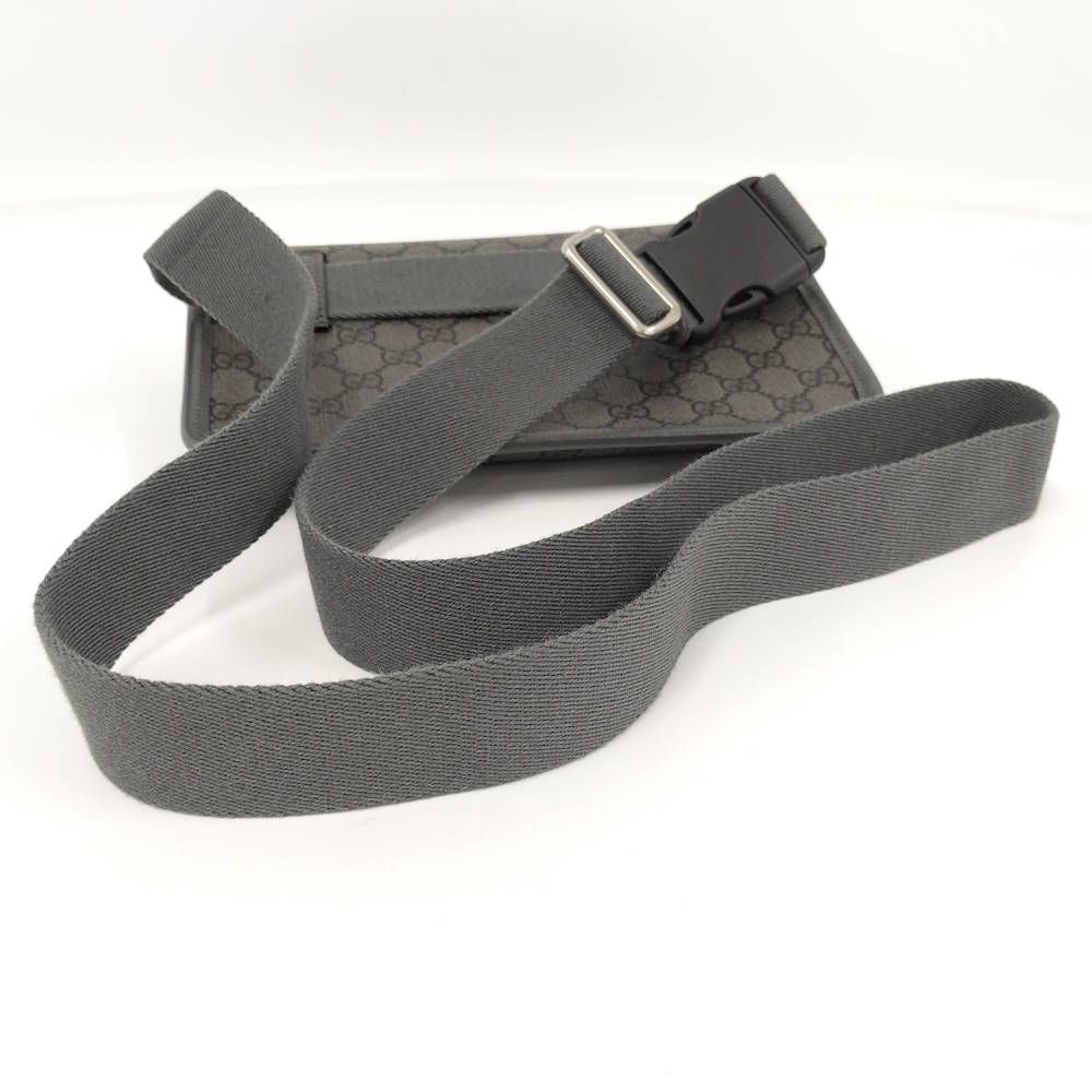 Gucci Belt Bag Ophidia GG Leather Gray — view 4