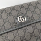 Gucci Belt Bag Ophidia GG Leather Gray — view 6