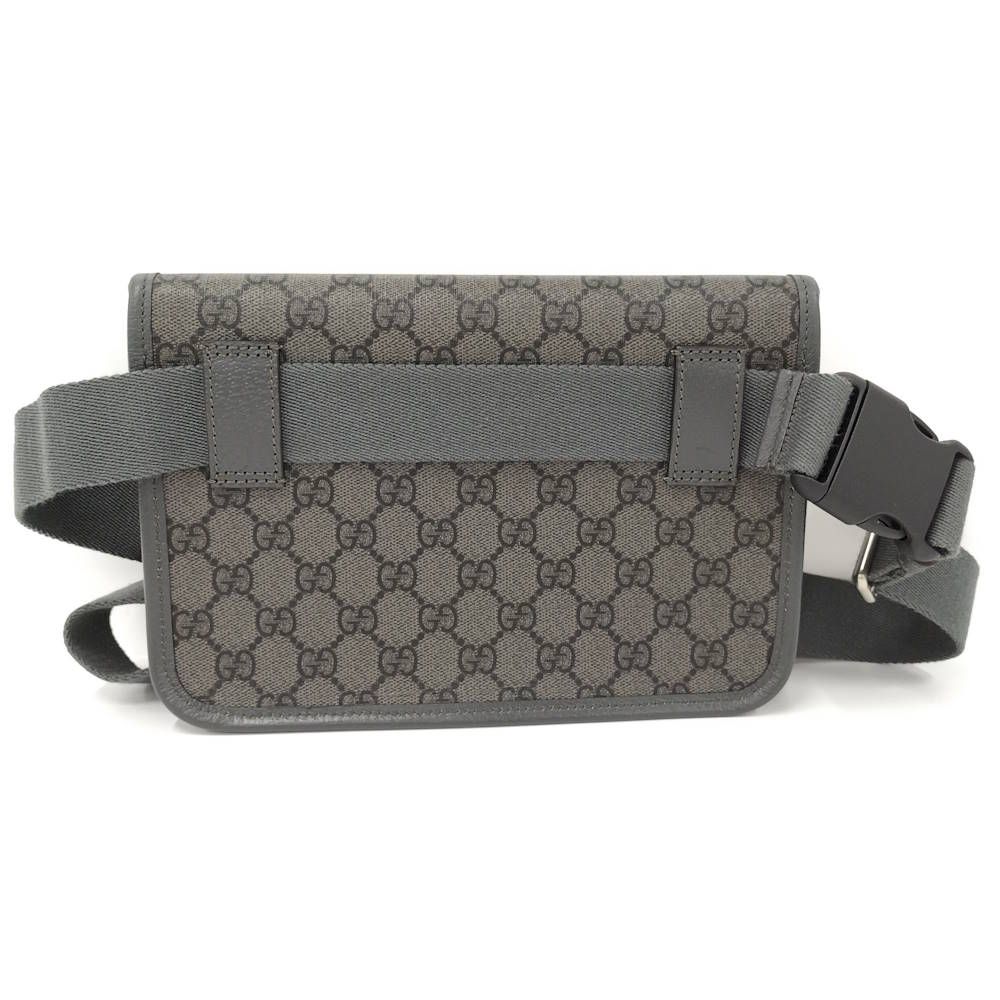 Gucci Belt Bag Ophidia GG Leather Gray — view 2