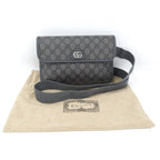 Gucci Belt Bag Ophidia GG Leather Gray — view 9