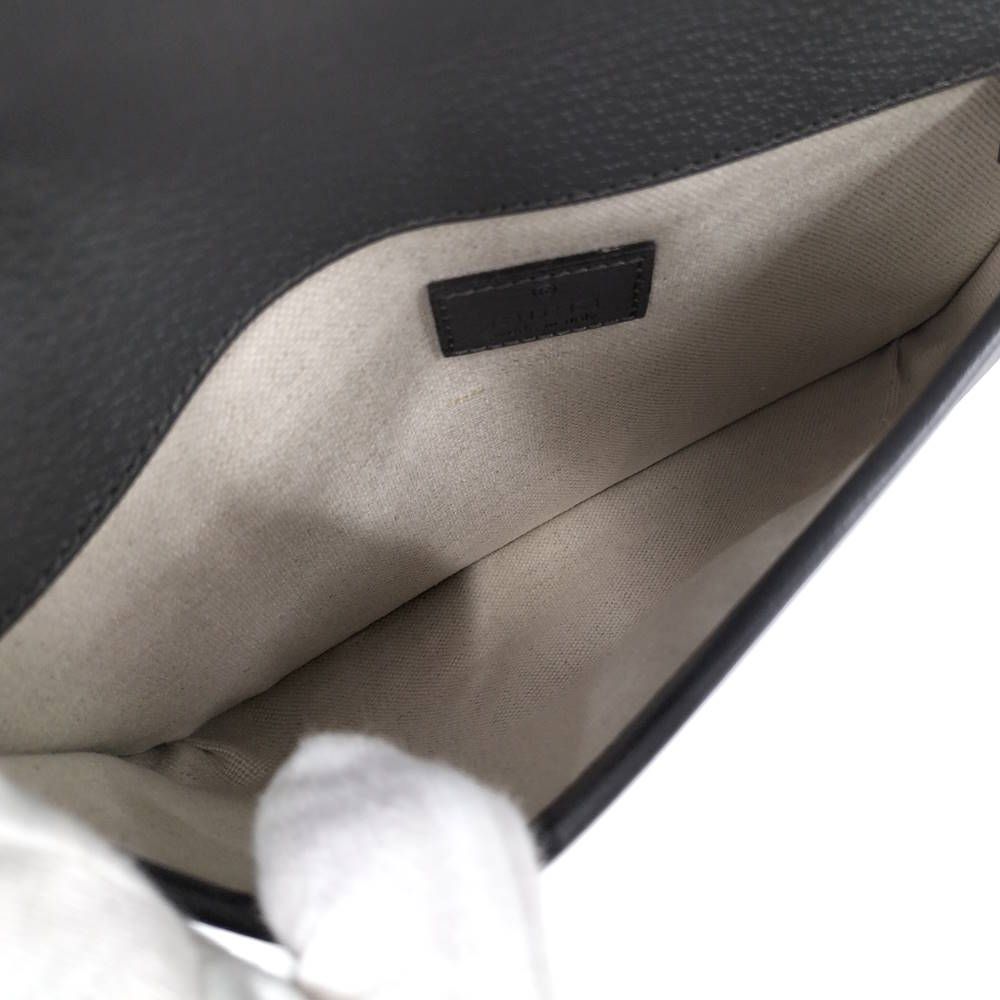 Gucci Belt Bag Ophidia GG Leather Gray — view 8