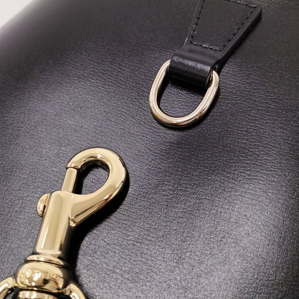 Gucci Bucket Shoulder Bag Leather Black — view 7