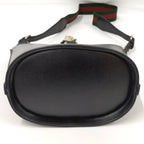 Gucci Bucket Shoulder Bag Leather Black — view 5