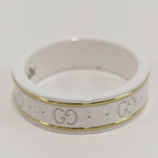 Gucci Icon Ring Ceramic 18k Yellow Gold White — view 5