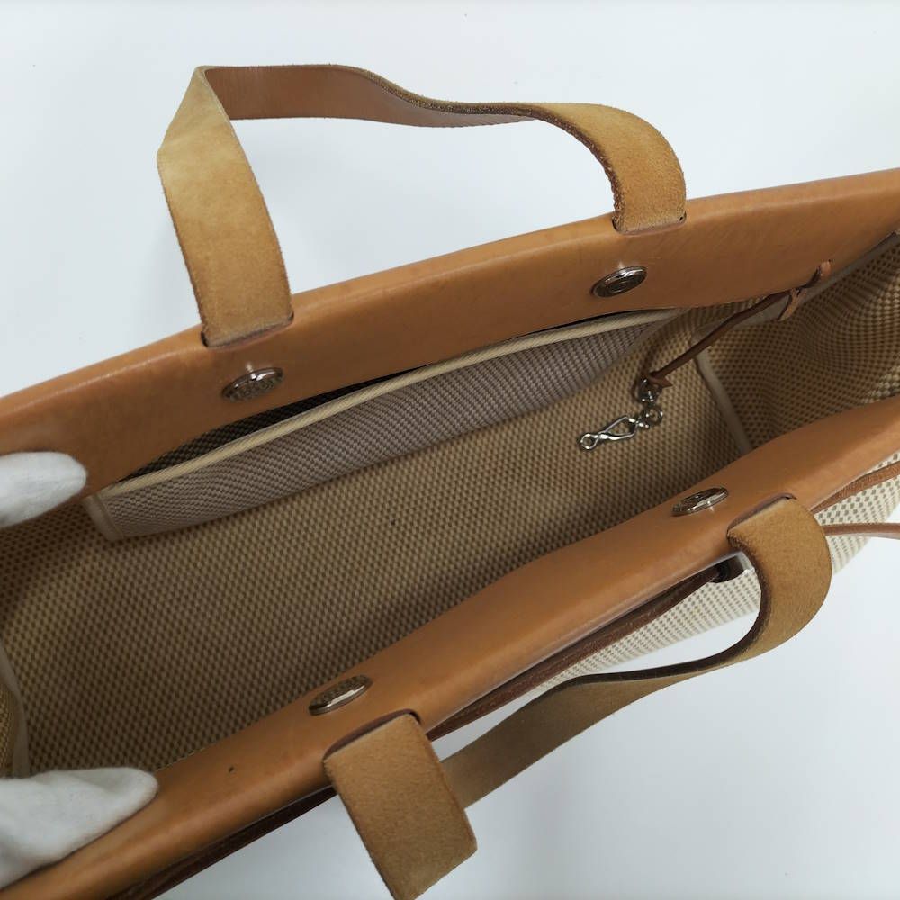 Hermes Herbag GM Tote Toile Ash — view 8