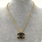 Chanel Necklace CC Logo Plated Gold — view 6