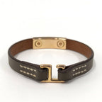 Hermes Mini Rival Bracelet Studs Leather — view 3