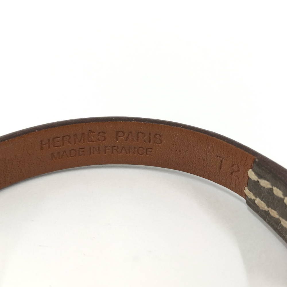 Hermes Mini Rival Bracelet Studs Leather — view 7