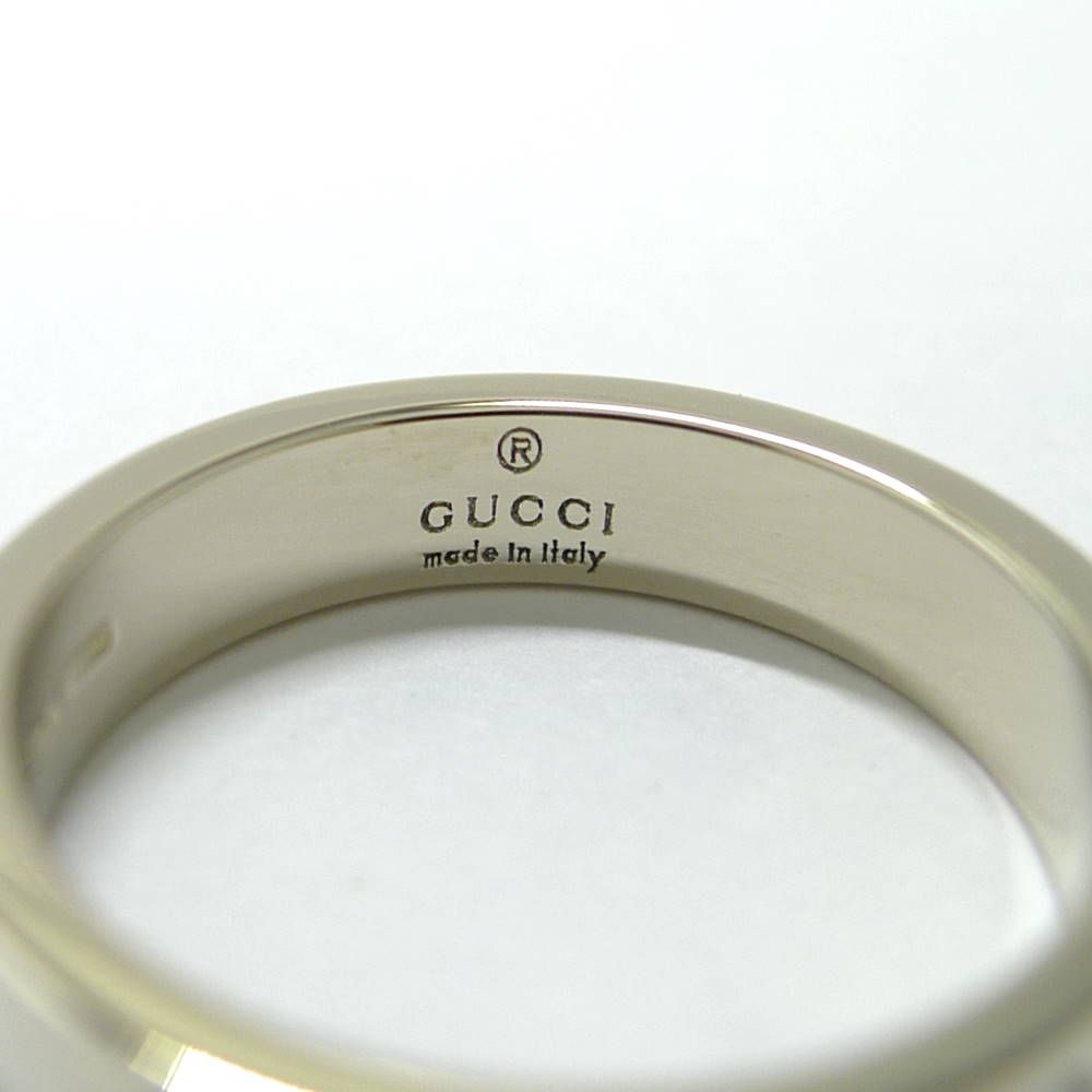 Gucci Icon Print Diamond Ring 18k White Gold List — view 8