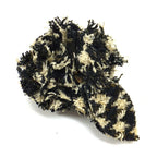 Chanel Camellia Corsage Tweed Black White Brooch — view 2