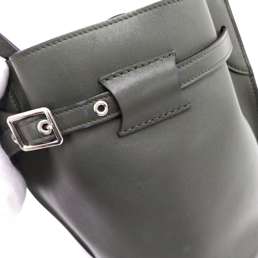 Celine Shoulder Bag Leather Khaki — view 6