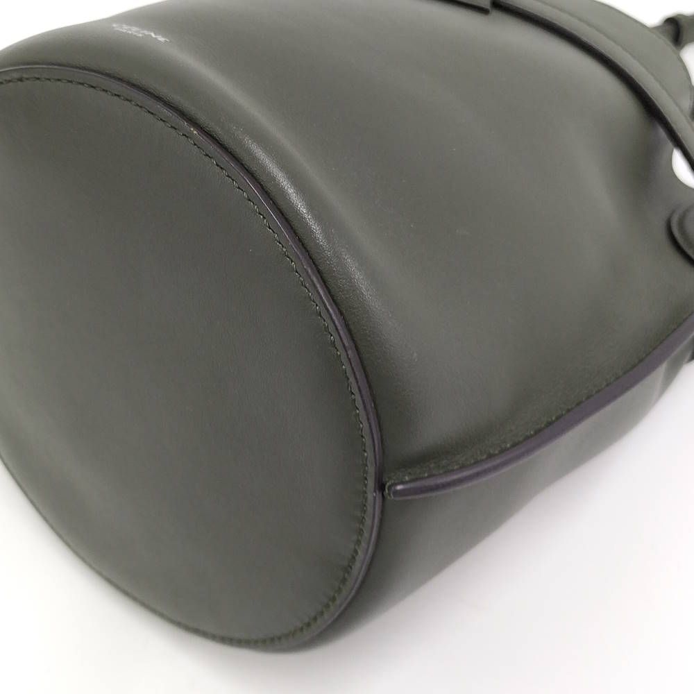 Celine Shoulder Bag Leather Khaki — view 3