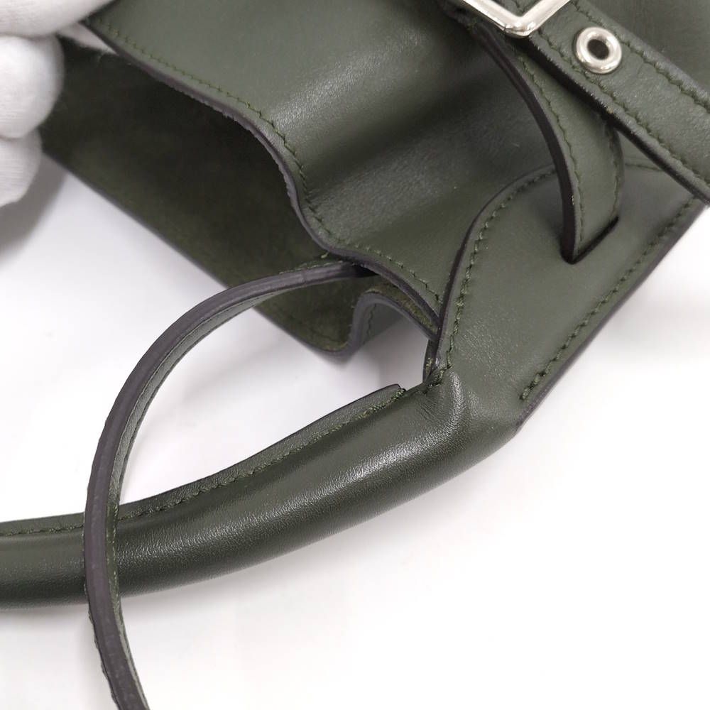 Celine Shoulder Bag Leather Khaki — view 5