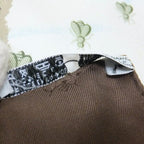 Hermes Carre 90 Scarf Silk Brown White Napoleon — view 5