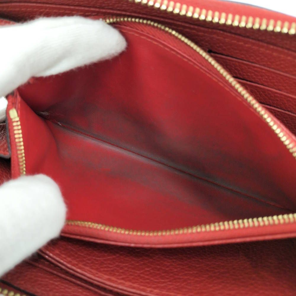 Louis Vuitton Zip Around Wallet Zippy Monogram Empreinte Scarlet Red — view 8