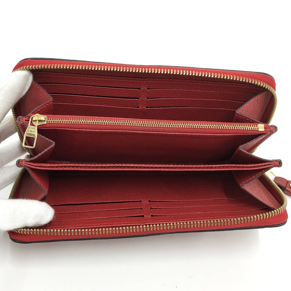 Louis Vuitton Zip Around Wallet Zippy Monogram Empreinte Scarlet Red — view 2