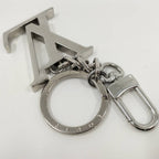 Louis Vuitton Porte Cles LV Initial Key Holder Plated Silver — view 8