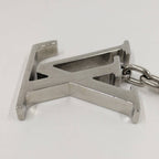 Louis Vuitton Porte Cles LV Initial Key Holder Plated Silver — view 5