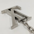 Louis Vuitton Porte Cles LV Initial Key Holder Plated Silver — view 4