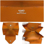 Hermes Coin Case Van Quatre Orange Purse Leather — view 3