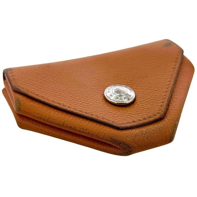 Hermes Coin Case Van Quatre Orange Purse Leather — view 6