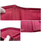 Prada Bifold Wallet Pink Peonia Folding Leather — view 5