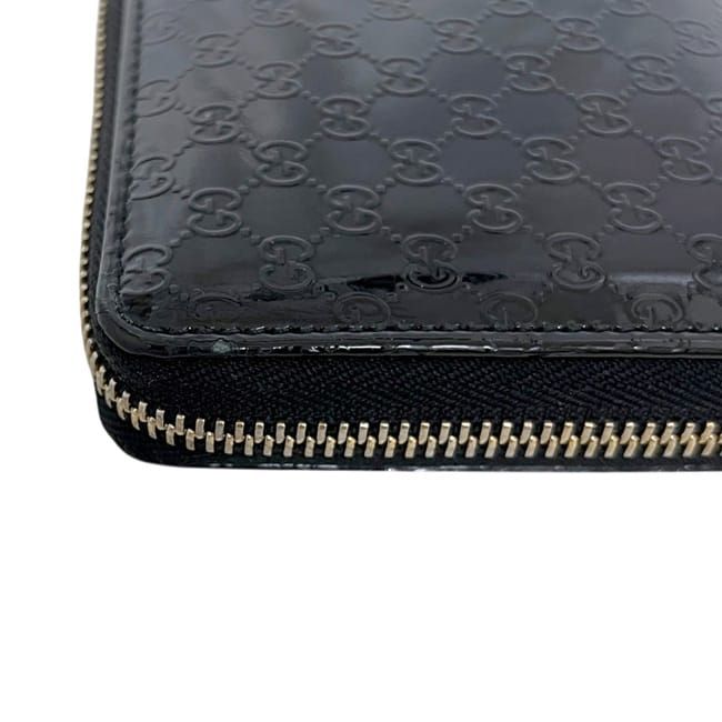 Gucci Zip Around Wallet Black Microshima — view 6
