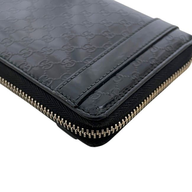 Gucci Zip Around Wallet Black Microshima — view 5