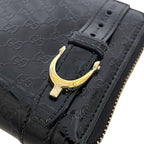 Gucci Zip Around Wallet Black Microshima — view 7