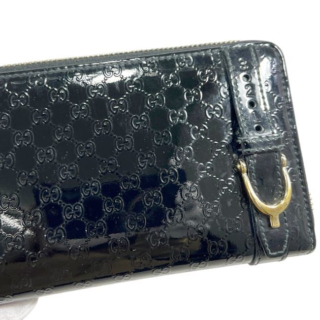 Gucci Zip Around Wallet Black Microshima — view 8