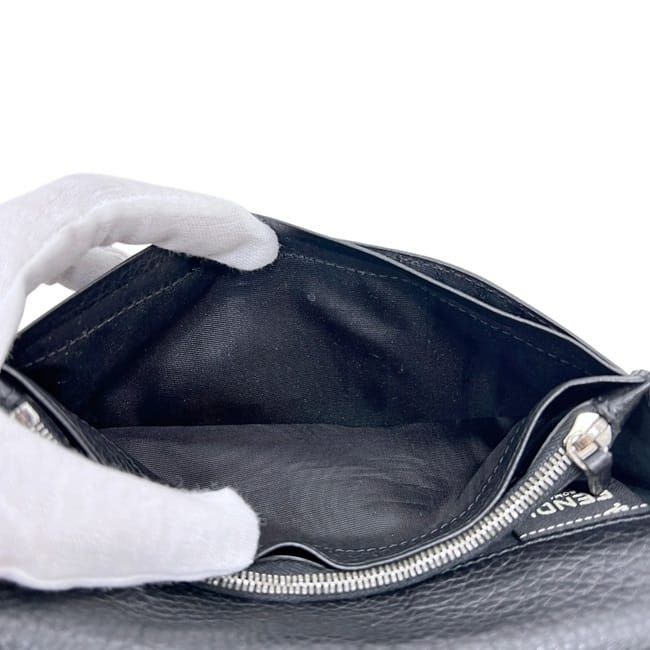 Fendi Bifold Wallet Gray Leather — view 4