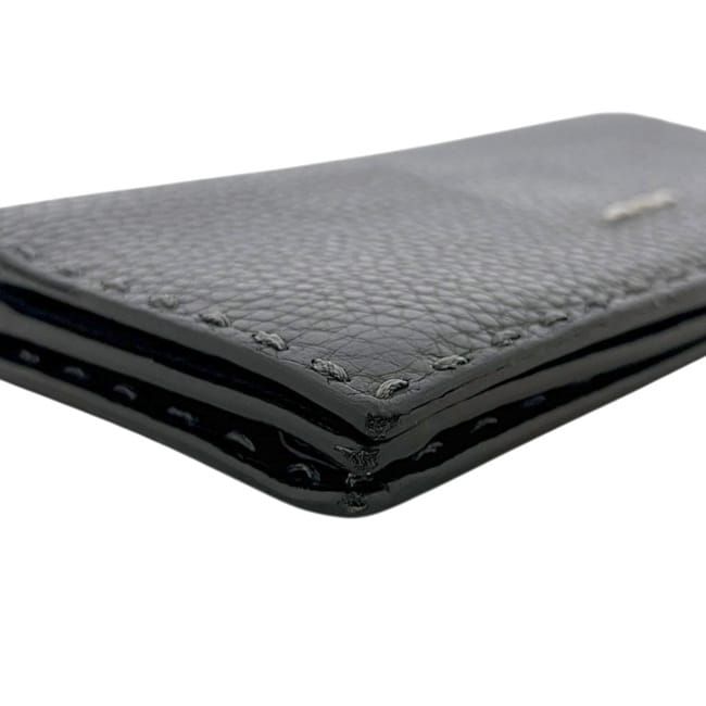 Fendi Bifold Wallet Gray Leather — view 8