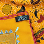Hermes Carre 90 Scarf Kantha Silk Orange — view 5