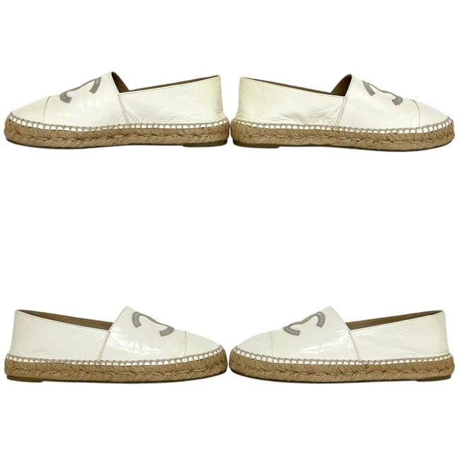 Chanel Espadrilles White CC Logo — view 2