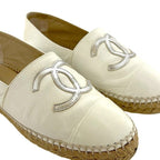 Chanel Espadrilles White CC Logo — view 4