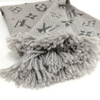 Louis Vuitton Echarpe Logo Mania Scarf Monogram Wool Silk — view 2