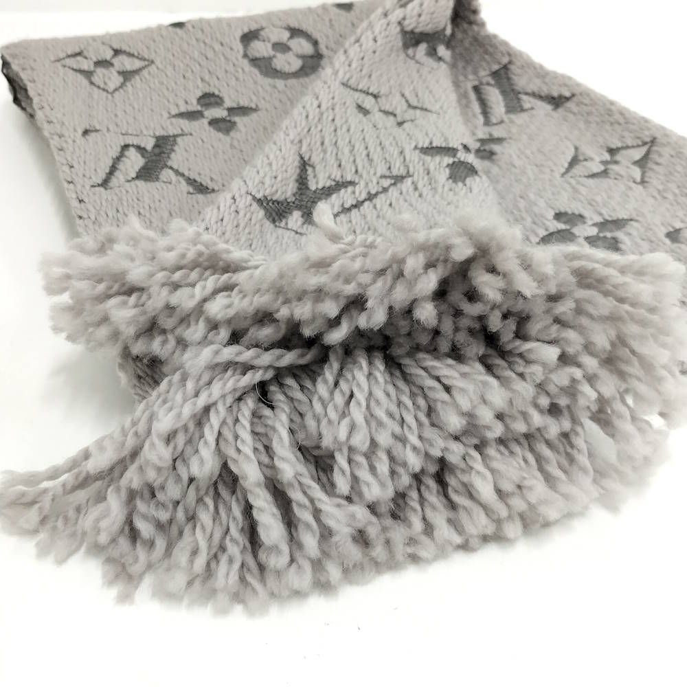 Louis Vuitton Echarpe Logo Mania Scarf Monogram Wool Silk — view 2