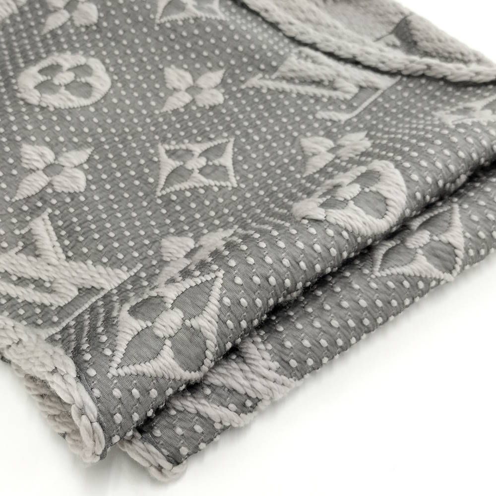 Louis Vuitton Echarpe Logo Mania Scarf Monogram Wool Silk — view 5