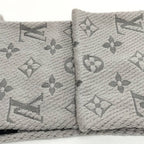 Louis Vuitton Echarpe Logo Mania Scarf Monogram Wool Silk — view 6