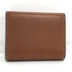 Celine Compact Wallet Small Triomphe Leather Brown Gold — view 5