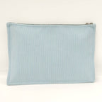 Hermes Caval Flat Pouch GM Canvas Light Blue Loafer — view 2
