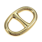 Hermes Scarf Ring Chaine D'ancre Perma Brass Gold Color Necklace Style Pendant — view 4
