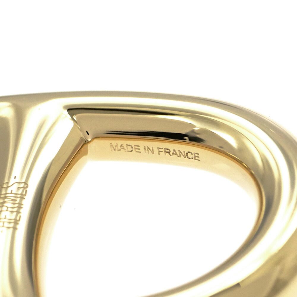 Hermes Scarf Ring Chaine D'ancre Perma Brass Gold Color Necklace Style Pendant — view 6